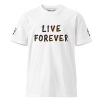 Oasis Shirt - Live Forever Tee - Definitely Maybe 1994 - Britpop Reunion Tour - Gallagher Brothers Manchester 130 white