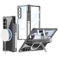 Skirta Samsung Galaxy Z Fold 5 6 7 Magsafe dėklas Skaidrus Oro Pagalvės Vyrio Apsauga Ekrano Apsauga Z Fold 6 Dangtelis Su S Pen Laikikliu be rašiklio For Samsung Z Fold 5