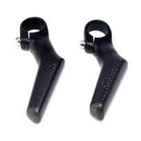 2pcs Bike Handlebars Extenders Carbon Fibers Bicycles Handlebars Extenders for Enhancing Comfortable and Stability black