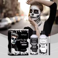 Quick-Drying Halloween Face & Body Paint - Clown & Colorful Art Makeup no gray
