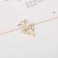 Tulip Shaped Colored Paper Clips - Gold Cartoon Metal Pins with Free Shipping Tulip-Shaped Paper Clips dangaus mėlyna spalva