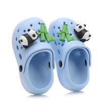 Madingos vandeniui atsparios šlepetės Vaikų sandalai Batai Vasarinės lauko šlepetės Minkštas padėklas Sodo batai Vidinis slaugos klumpės Sandalai 19-20(Inner 14cm) blue