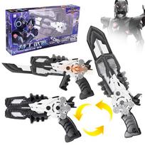 Trys režimai Mini Force Transformacijos Kardas Žaislai su Garsu ir Šviesa Veiksmo Figūrėlės MiniForce X Deformuojamas Ginklas Šautuvas Žaislas blue