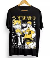 Itachi Uchiha T-Shirt Manga Strip Naruto Uzumaki Anime Oversized Men Women Short Sleeve Casual Tees Cotton Streetwear Loose Top 4XL black