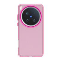 Frosted Case For Vivo X200 Ultra Cover Vivo X200 Ultra Fundas Coque Matte Translucent PC Soft TPU Phone Bumper Vivo X200 Ultra vivo X200 Ultra raudona