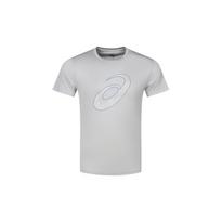 Asics Logo Crew Neck Pullover Comfortable Sweat-Absorbent Casual Sports Short Sleeve T-Shirt Men Tops Gray 2011D076-020 M gray