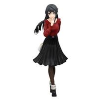 Rascal Does Not Dream of Bunny Girl Senpai serijos figūrėlė Mai Sakurajima Žiemos apranga Trio-Try-iT vers. black