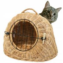 Wicker Cat Dog Carrier Wicker Bed Wicker Shed + Closure