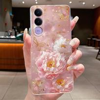 Phone Case For Vivo V70 FE Funda Capa Butterfly Bow Protective Casing Transparent Soft Silicone TPU Cover Coque vivo V70 FE white