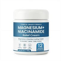 Magnio Niacinamido Atpalaiduojantis Kūno Kremas, Magnio Kremas Vėsinančia Formula, Lengvas, Nenusausinantis 1PC blue