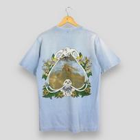 Vintage 1980's Hang Ten Surfing Footprint T shirt Medium 70s Hang Ten California Usa Beach Wear Printed Shirt Surfer Sun Faded Pocket Tees M 130 gray