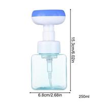 Soap Dispenser Cat Paw Refillable 250/450ml Floral Foam Handsoap Cute Bubble Soap Dispenser  Bottle  Press Hand Wash Storage white