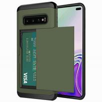 Dėl Samsung Galaxy S10 Plus S10E S10 5G S9 S8 dėklas su stumdoma apsauga, piniginė, kortelių laikiklis, dangtelis Dėl Samsung Note 9 8 Galaxy S9 black