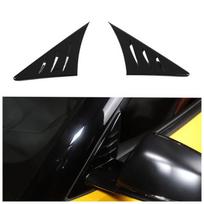 Toyota Supra GR A90 A91 MK5 2019-2025 Side Mirror Triangle Spoiler Trim - 2pcs (Glossy Black) black