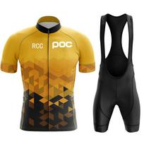 2026  Poc Dviračių Rinkinys Dviračių Komanda Trumpomis Rankovėmis Džersis Ciclismo Vyrai Dviračių Marškinėliai Vasarinis Kvėpuojantis Dviračių Drabužių Rinkinys Asian size - 3XL
