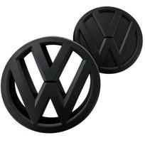 Front Grille & Rear Trunk Lid Emblem Set for VW Passat B7 B7.5 B8.5 (2011-2019+) for Volkswagen Badge Replacement Decal kyzm50 B8.52019 matinė juoda spalva