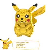 Pokemon Micro statybiniai kaladėlės Pikachu Psyduck Gyarados Charizard Squirtle Modelis Deimantinės kaladėlės Figūrėlės Modelio Žaislai Gimtadienio Dovana With Box