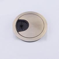 NAIERDI Cinko Lydinio Apvalaus Stalo Vielos Angos Dangteliai Lizdo Anga Kompiuterio PC Stalo Kabelio Prakiurpa Laido Laikiklis 50mm/53mm/60mm/80mm 53mm bronza