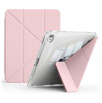 Su pieštuko laikikliu išmanusis dėklas iPad Air 4-osios 5-osios 6-osios A19 12-osios A16 11-osios 10-osios Pro 11 12.9 13 Air 11 M4 M3 10.2 9-osios 8-osios 9.7 Mini 7 6 iPad Pro 11 M5 2025 rožinė
