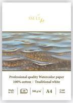 Akvarelės sąsiuvinis PRO A4 10l 300gsm*, PPPZZZ230511