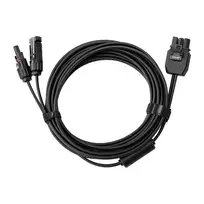 EcoFlow DC013 saulės modulių prijungimo kabelis, 5 m, juodas
