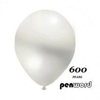Balionai 12" Metalic Penword 100vnt balti, FPRNOB860313