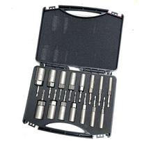 15Pcs 5.5-19mm Impact Socket Adapter 80mm Length Deepen Power Nut Driver Drill Bit Set for Power Tools 6.35Mm Hex Quick Adapter