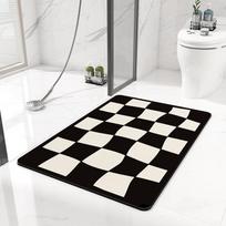 Vonios neslystanti kilimėlis Diatominio molio sugeriamasis kilimėlis Šiaurietiško stiliaus Tualeto grindų kilimėlis Minkštas Diatomito vonios tualeto kilimas 40x60cm Diatom white