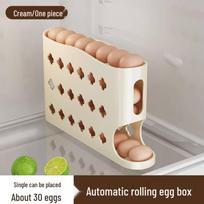 Automatic Slide-Down Egg Holder for Refrigerator Door