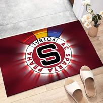 AC Sparta Praha poliesterio kilimas, minkštas vidaus kilimėlis biuro kėdei, svetainei, kompiuterio stalui - Dekoratyvinis namų biuro kilimėlio dizainas 40cmx60cm white