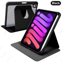 Dėklas iPad Mini 7 (A17 Pro) / iPad Mini 6 8,3 colio, su pieštuko laikikliu, 360 laipsnių pasukimu, su automatiniu miego/žadinimo režimu juoda