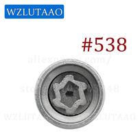 1Pcs #531-#540 Car Tire Anti-Theft Screw Removal Tool Socket Key Sleeve For VW Touareg Sharan Beetle Phaeton Tiguan CC Scirocco 1pcs 538 gray