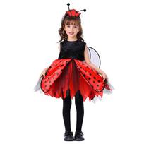 Animacinių gyvūnų kostiumai vaikams: Mielos mažos bitutės ir boružėlės pasirodymo aprangos Cosplay 110 cm black