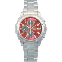Seiko SND495P Men's Watch (Red) white