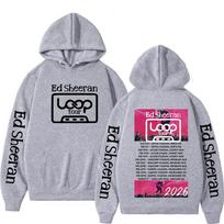 2026 Ed Sheeran Loop Tour Hoodie Men Women Oversize Clothing  Casual Pullover Autumn Winter Aesthetic Hip Hop Vintage Tracksuit XL gray