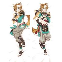 Genshin Impact Gorou Cosplay Apkabinamas Kūno Pagalvės Užvalkalas Dakimakura Užvalkalas Gorou Kostiumas Otaku Mesti Pagalvės Užvalkalas Pagalvės Užvalkalas 40x120cm beige