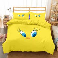3D Spausdintas Tytis Paukštis Patalynės Komplektas Viengulio, Dvigulio, Karalienės, Karaliaus, Cal Karaliaus Dydžio Lova Patalynės Komplektas 70x133cm 2pcs yellow