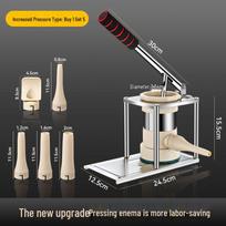Vertical Manual Sausage Stuffer Machine - Casing & Meat Sausage Making Tool for Home (Cured Sausage) gray