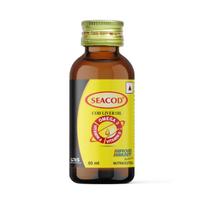 Seacod Cod Liver Oil (type B) 60ml | Natural Omega-3 | Vitamins D & A | Immune Health, Heart, Brain, Eyes, Joints
