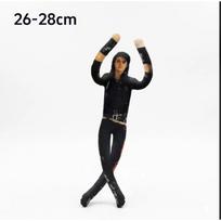 Animated Michael Jackson Figure Embellishment Disguise Props Movable Joint Pose Iron Wire Handwoven Chamber Decor Pop King Fan Souvenir black
