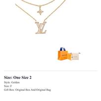 LOUIS VUITTON Pearlescent Resin Necklaces Women's Gold M03867 One Size 2 auksinė