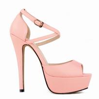Naktinis klubas Cross-dresser Unisex Vyriški Hot Drag Queen Sandalai Itin madingi nuotakos batai Super aukštakulniai sandalai Pump PU oda SM Gay Newhalf 44 beige