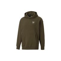 PUMA Men's Lifestyle Collection Sweatshirts Men's Dark Green Hooded Moderate Regular 537720-62 L brown