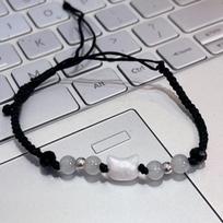 Simple Versatile Braided Beaded Cat Couple Hand Bracelet For Men Women 1pc balta