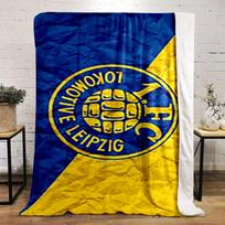 Lokomotive Leipzig Logo Design printed Flannel blanket for bedroom, living room, sofa, and nap 80x120cm(31*47in) yellow