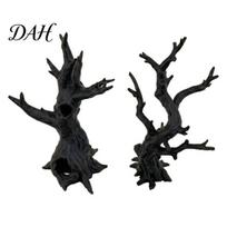 Terrarium Landscaping Ornament 2Pcs 3D Printed Jumping Spider Tree, Hiding Cave, Hermit Crab Climbing Decor for Aquatic And Terrestrial Pet juoda