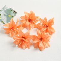 10/20Pcs Artificial Flowers Heads Silk Fake Flowers for Wedding Marriage Decoration Bride Clothing DIY Craft Gifts Accessories (Orange,10Pcs) oranžinė