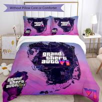 Grand Theft Auto Duvet Cover Set Perfect for Guest Room Lightweight Perfect Gift for Friends Family 135cmx200cm