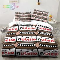 Nutella Raštas Animacinis Patalynės Komplektas Viengulis Dvigulis Pilnas Karalienės Karaliaus Dydis Patalynės Komplektas Suaugusiųjų Vaikų Miegamojo Patalynė Dovana 135x200cm black