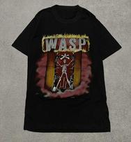 Vintažinis Vintažinis 80-ųjų Nudėvėtas 1984 WASP Metalinis Roko Grupės Marškinėlis Juodas S-5XL XXXL brown